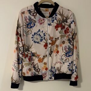 Floral Bomber Jacket